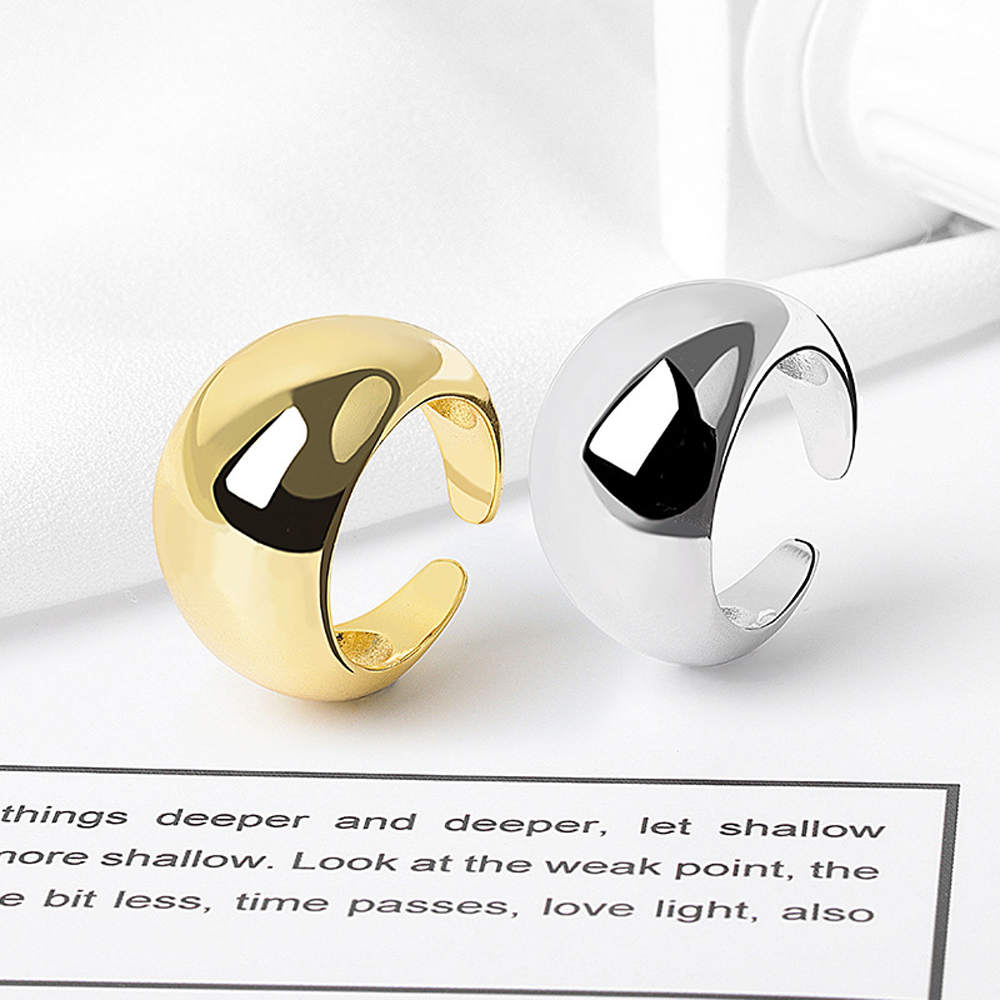 Nhẫn Đeo Tay Kim Loại Đính Đá Thanh Lịch Cho Nữ