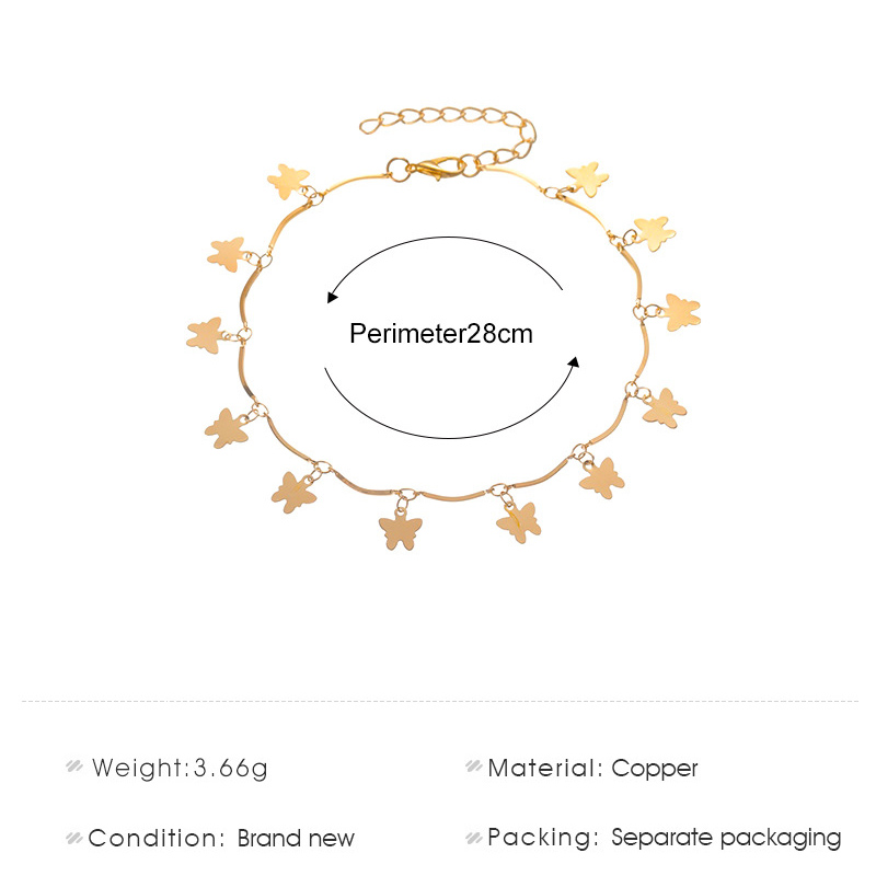 [Mã FAMAYFA giảm 10K đơn 50K] Fashion Tassel Pendant Butterfly Anklet Female Ethnic Style Simple Beach Foot Chain | BigBuy360 - bigbuy360.vn