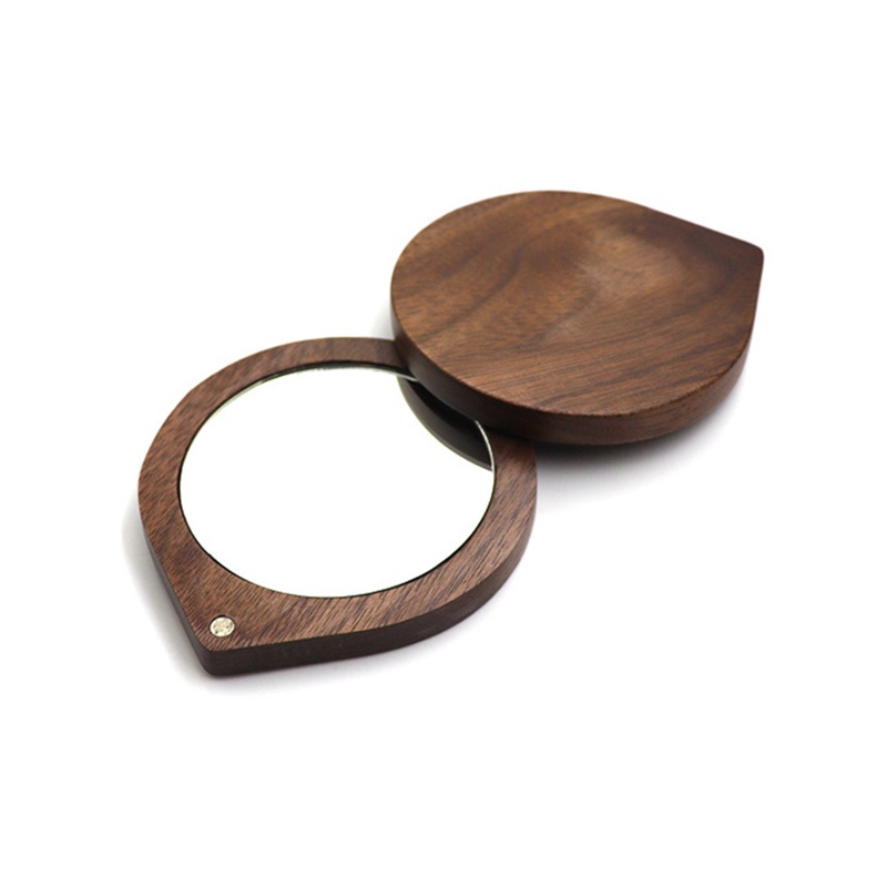 Gương Trang Điểm Cầm Tay Hình Tròn Từ Tính Xoay Được Tiện Dụng Cho Nữ