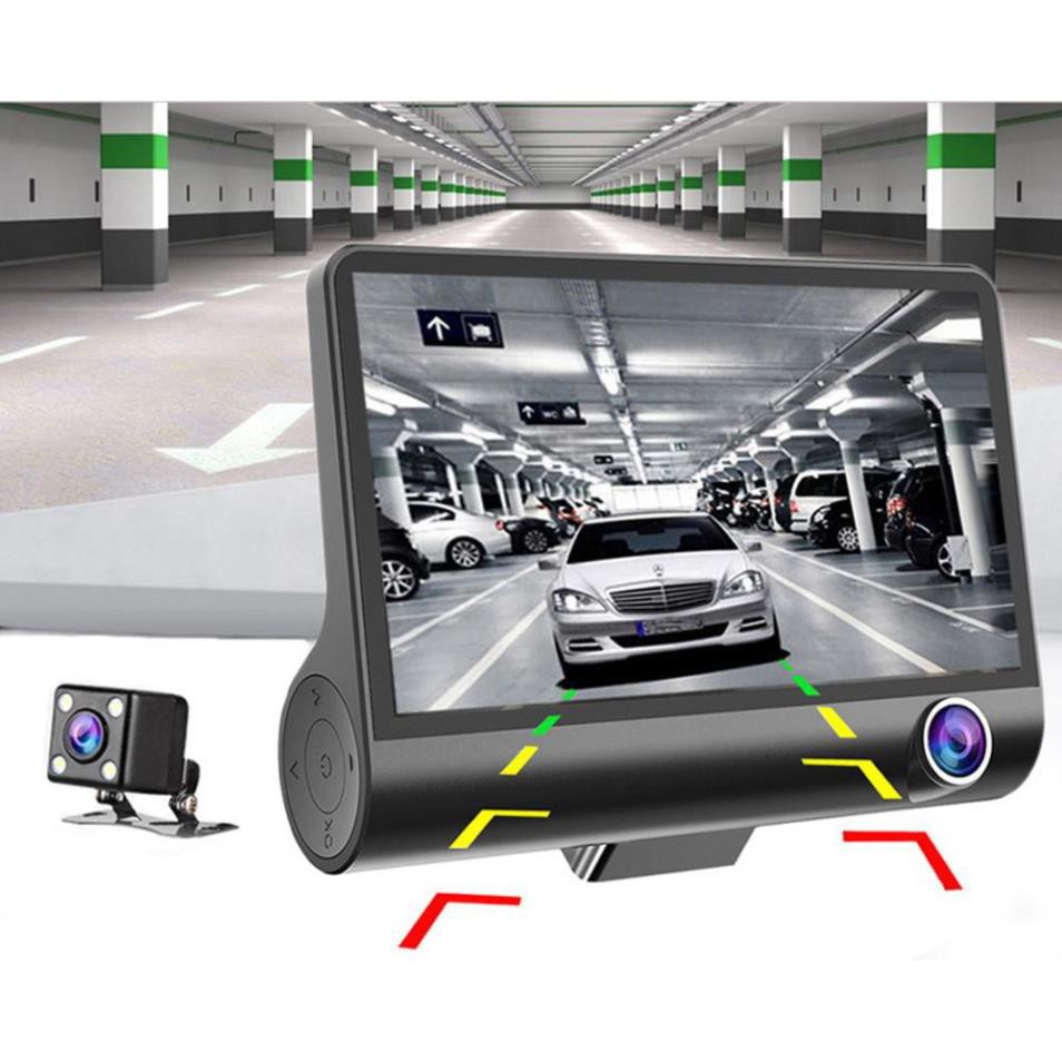TẶNG THẺ NHỚ 08 GB] Camera hành trình ô tô 3 mắt camera full HD 1080 | BigBuy360 - bigbuy360.vn