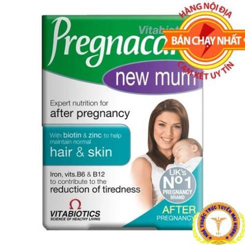 [CHÍNH HÃNG] Vitamin Pregnacare New Mum (Tóc Và Da) sau sinh