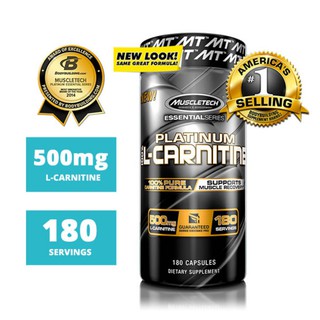Viên hỗ trợ giảm cân giảm mỡ an toàn không chất kích thích carnitine muscletech platinum 100% pure l-carnitine 180 viên