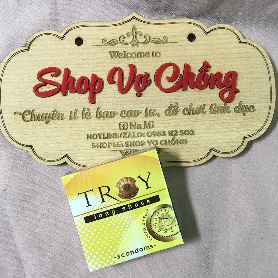 Bao cao su TROY Long Shock Bi gai kéo dài thời gian