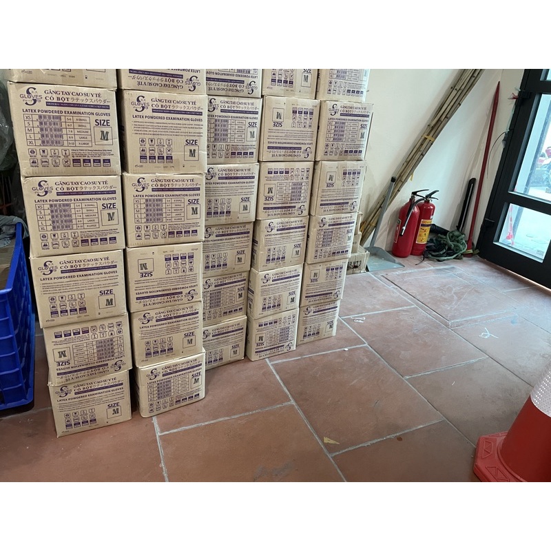 Găng tay y tế ASAP có bột hộp 100 chiếc(50 đôi)