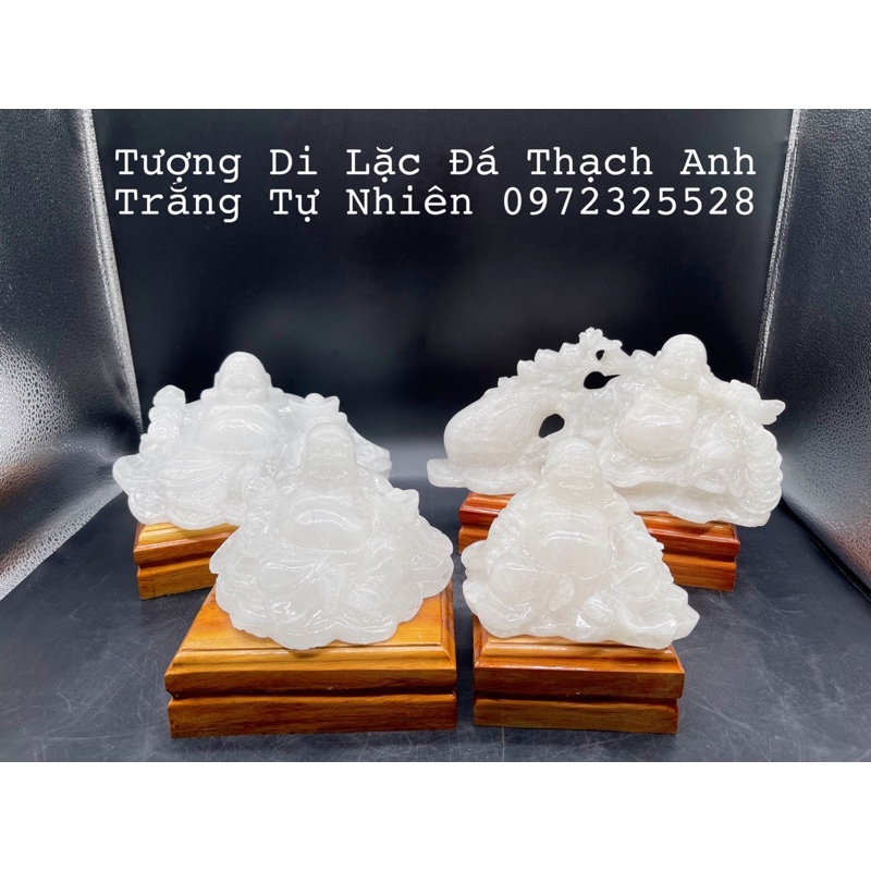 Tượng Di Lặc Đá Trắng Tự Nhiên Phong Thuỷ