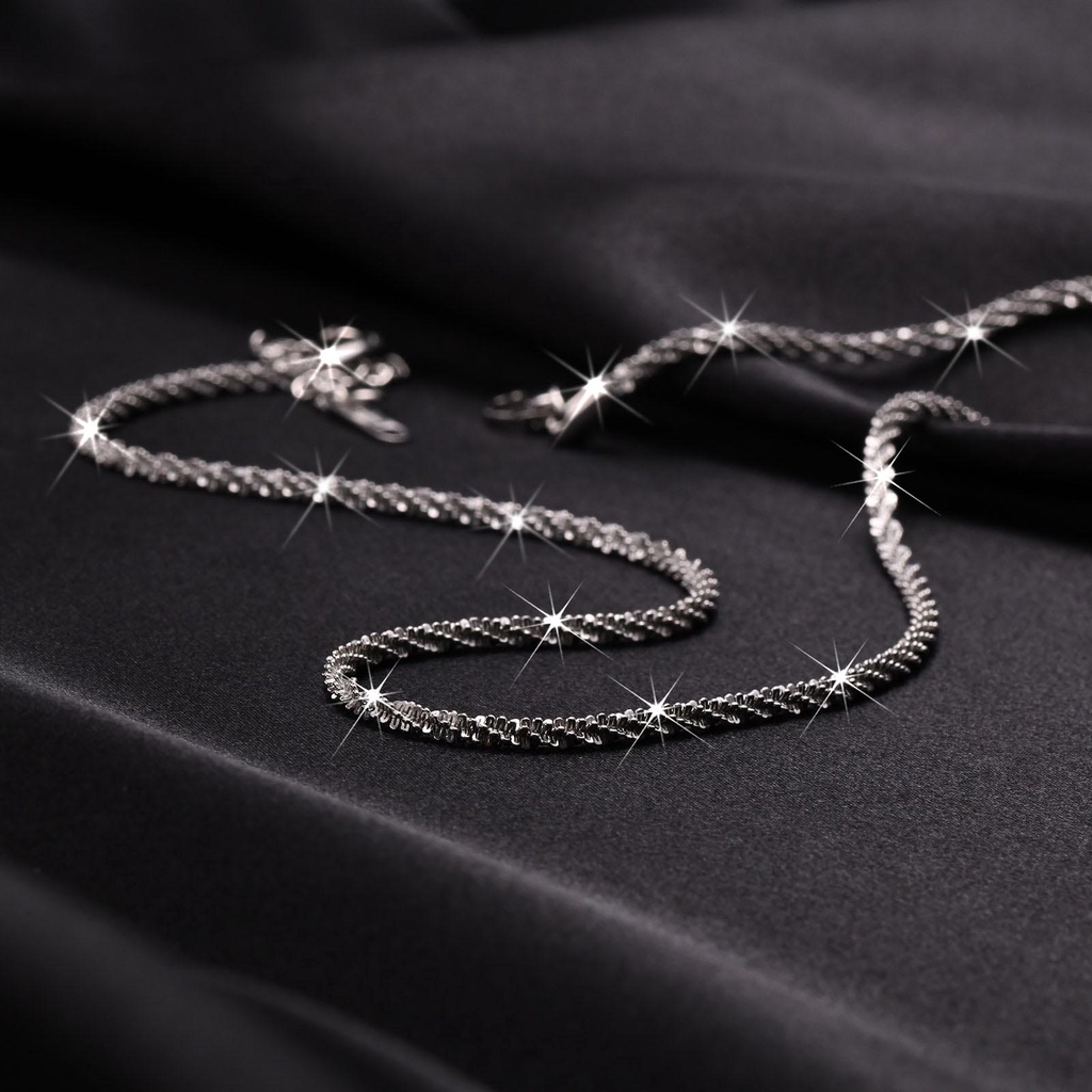 Vnox Vòng cổ Chuỗi Xích Hình Chữ Thập Đính Đá Kim Cương Sáng Bóng Màu Vàng Và Bạc Dành Cho Nữ