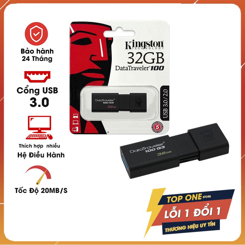 [ RẺ VÔ ĐỊCH ]USB Kington USB 3.0 16GB - Bảo Hành 2 Năm - Lỗi 1 Đổi 1 - Tốc Độ Cao- Chính Hãng 100% | BigBuy360 - bigbuy360.vn