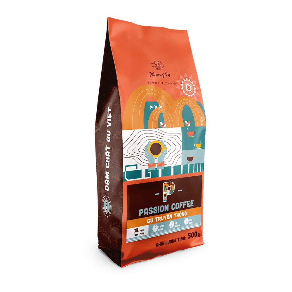 Cà Phê Gu Truyền Thống - Passion Coffee - 500g - Phương Vy Coffee