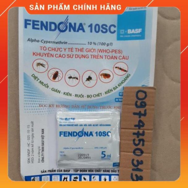 Thuốc diệt muỗi, kiến, gián, bọ chét PENDONA 10SC gói 5ml