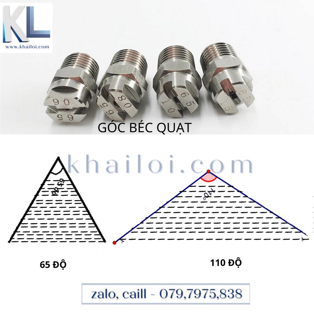 Béc inox phun cánh quạt-bép tưới,bép phun góc tưới cây