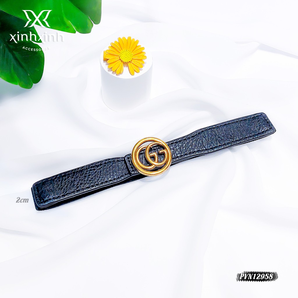 Belt váy , đai váy , dây nịt mặt chữ G lồng kim loại sang chảnh - Xinh Xinh Accessories