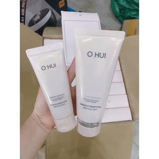 set sữa rửa mặt ohui hồng 200ml + 100ml