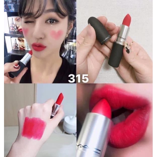 SON MAC POWER KISS LIPSTICK, MATTE LIPSTICK. -Opachip