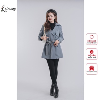 Áo Khoác Măng To Ngắn LECOONG AK18 Thiết Kế Chất Liệu Kaki Hàn Cao Cấp