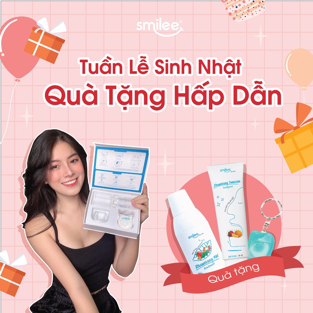 Bộ Kit Tẩy Trắng Răng tại nhà Smilee-Nhập khẩu USA-ISO 22716 - 2007