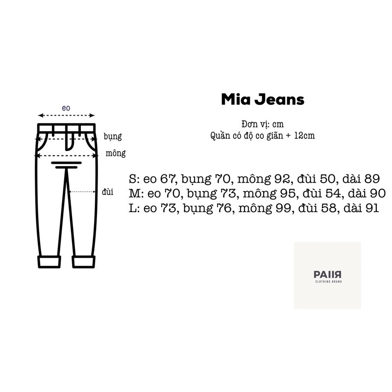 Quần Mia Jeans ống đứng | BigBuy360 - bigbuy360.vn