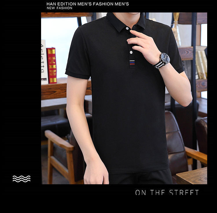 Áo polo 95% cotton Màu Sắc Thời Trang Mùa Hè Cho Nam