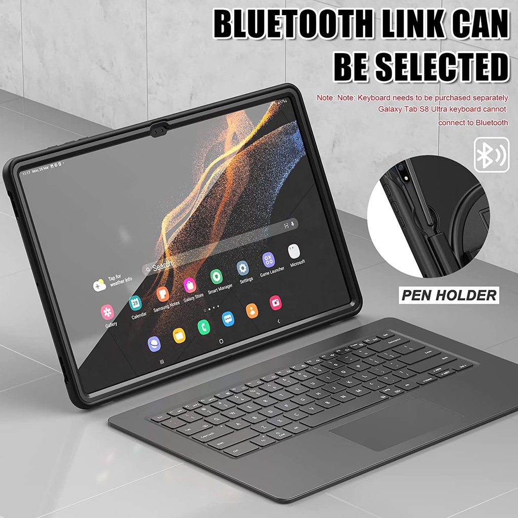 Ốp Máy Tính Bảng Chống Sốc Có Dây Đeo Cho samsung galaxy tab s9 ultra 2023 tab s8 ultra / tab s9 plus / s8 plus / s7 fe / s7 plus / s9 / s6 lite / a7 lite / tab a8