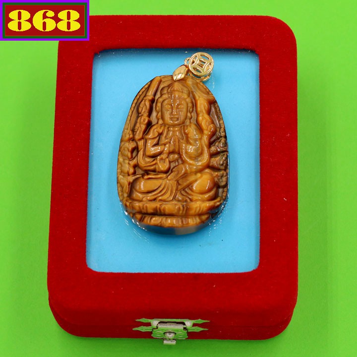 Mặt dây chuyền Phật Quan âm nghìn tay 5 cm - Hộ mệnh tuổi Tý - Mặt Phật Size lớn