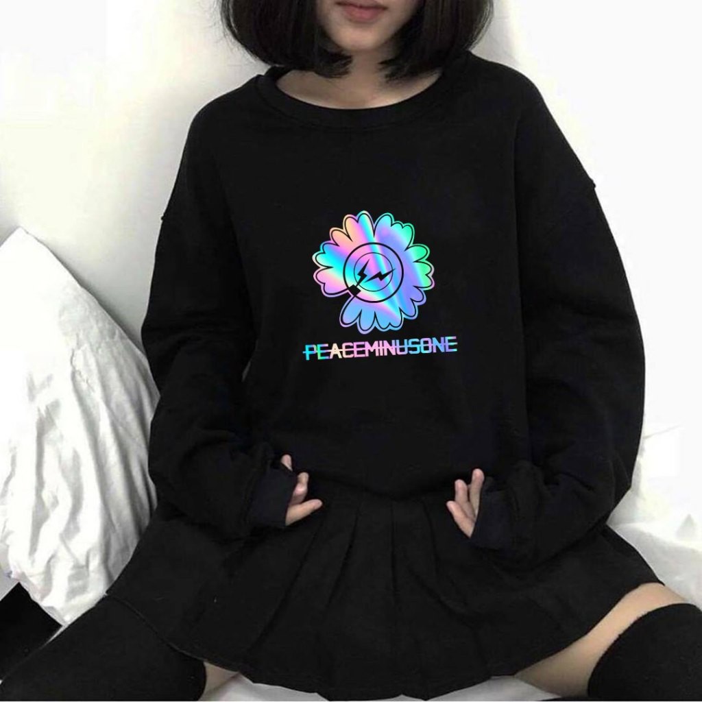 Áo Sweater Cúc Peaceminusone Phản Quang Unisex Freesize Dưới 75 Kg AS29