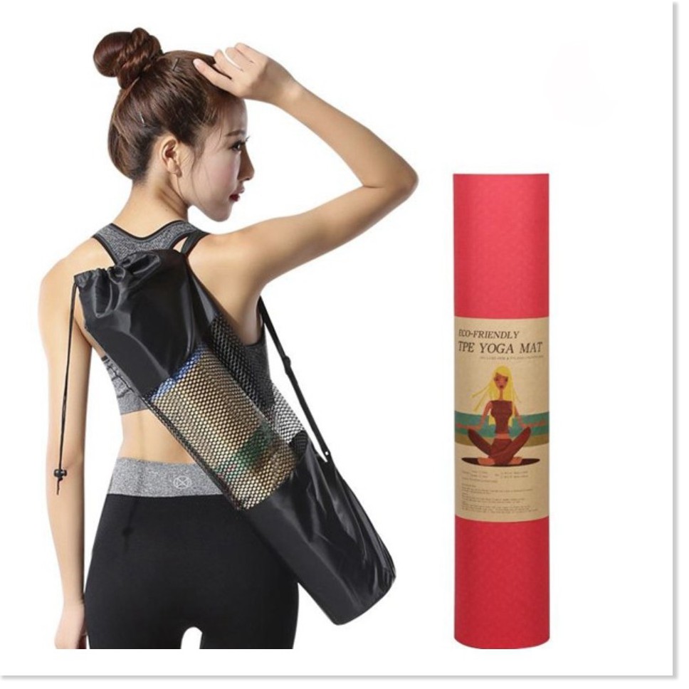 [FREESHIP❤️] THẢM TẬP YOGA TPE CAO CẤP 2 LỚP 6MM