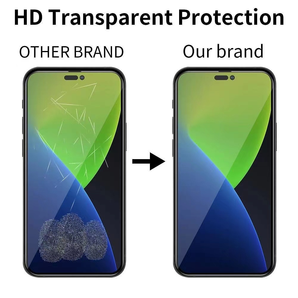 Kính Cường Lực 10D Chống Cháy Nổ Cho iPhone 14 Plus 14 Pro Max