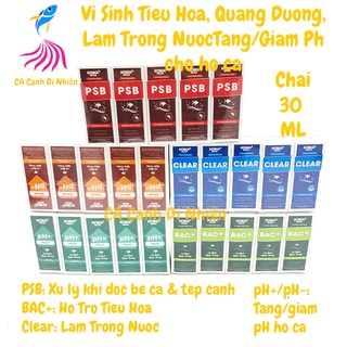Vi sinh koika bac+ clear psb tăng giảm ph cho hồ cá cảnh chai 30ml