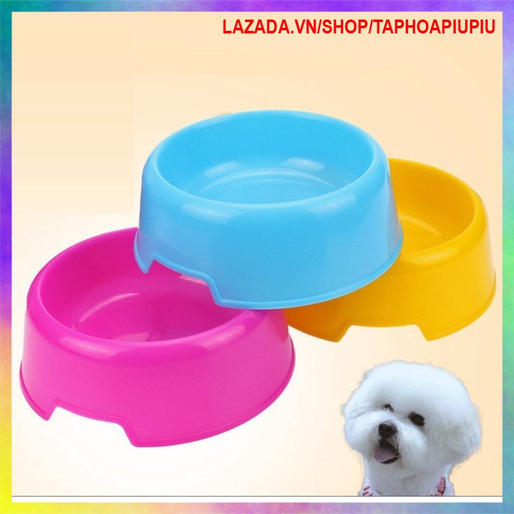 [HỎA TỐC HCM] BÁT ĂN ĐƠN CHO CHÓ MÈO - CHẤT LIỆU NHỰA TIỆN DỤNG DỄ LAU CHÙI - 3 SIZE - MÀU NGẪU NHIÊN