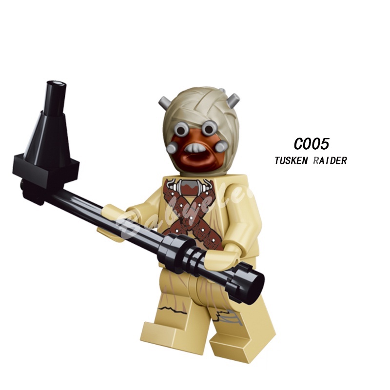 Mô Hình Đồ Chơi Xe Tăng Turbo Mini C001-C008 8 Loại Star Wars Tusken Raider AT-AT Driver