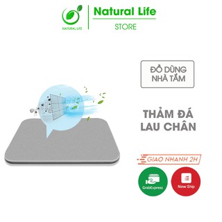 Thảm đá chùi chân siêu thấm nhật bản cao cấp, thảm nhà tắm chống trượt chân