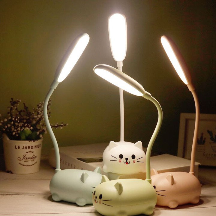 Đèn Led để bàn có đế hình thú siêu dễ thương, đèn nhỏ gọn, sáng, không dây, dễ sạc pin, dễ sử dụng
