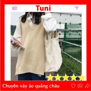 Áo gile len mỏng áo len ulzzang siêu xinh hàn quốc hàng Quảng Châu - 084