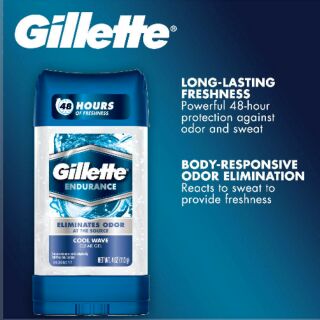 Lăn khử mùi dạng Gel Gellette Endurance Cool Wave Clear gel