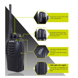 Combo 6 bộ đàm Baofeng 888s - Bảo hành 03 tháng