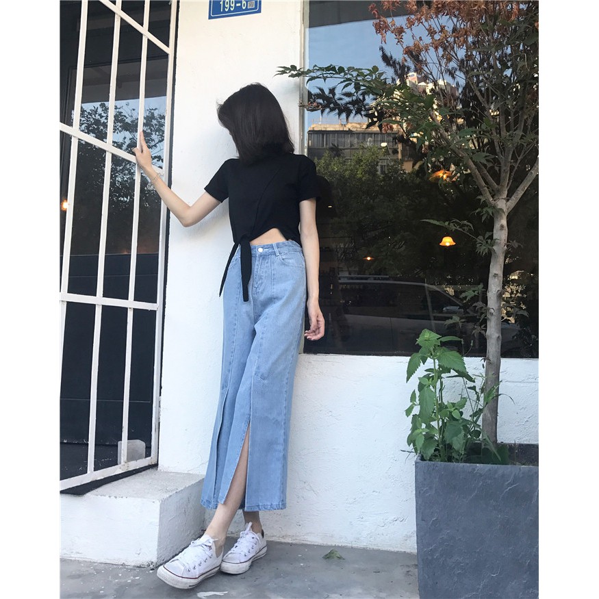 QUẦN JEANS XẺ CAO( Sẵn M) | BigBuy360 - bigbuy360.vn