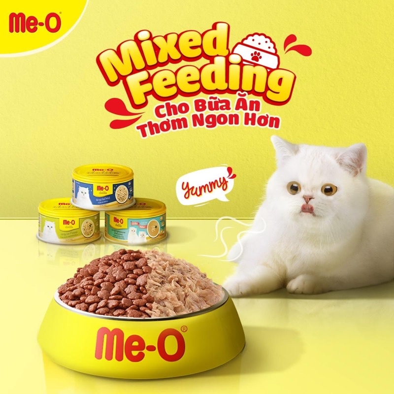 Pate Mèo Me-O Delite Tuna dạng lon 80g