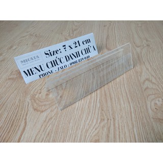 KỆ CHỨC DANH MICA 21X7CM ok