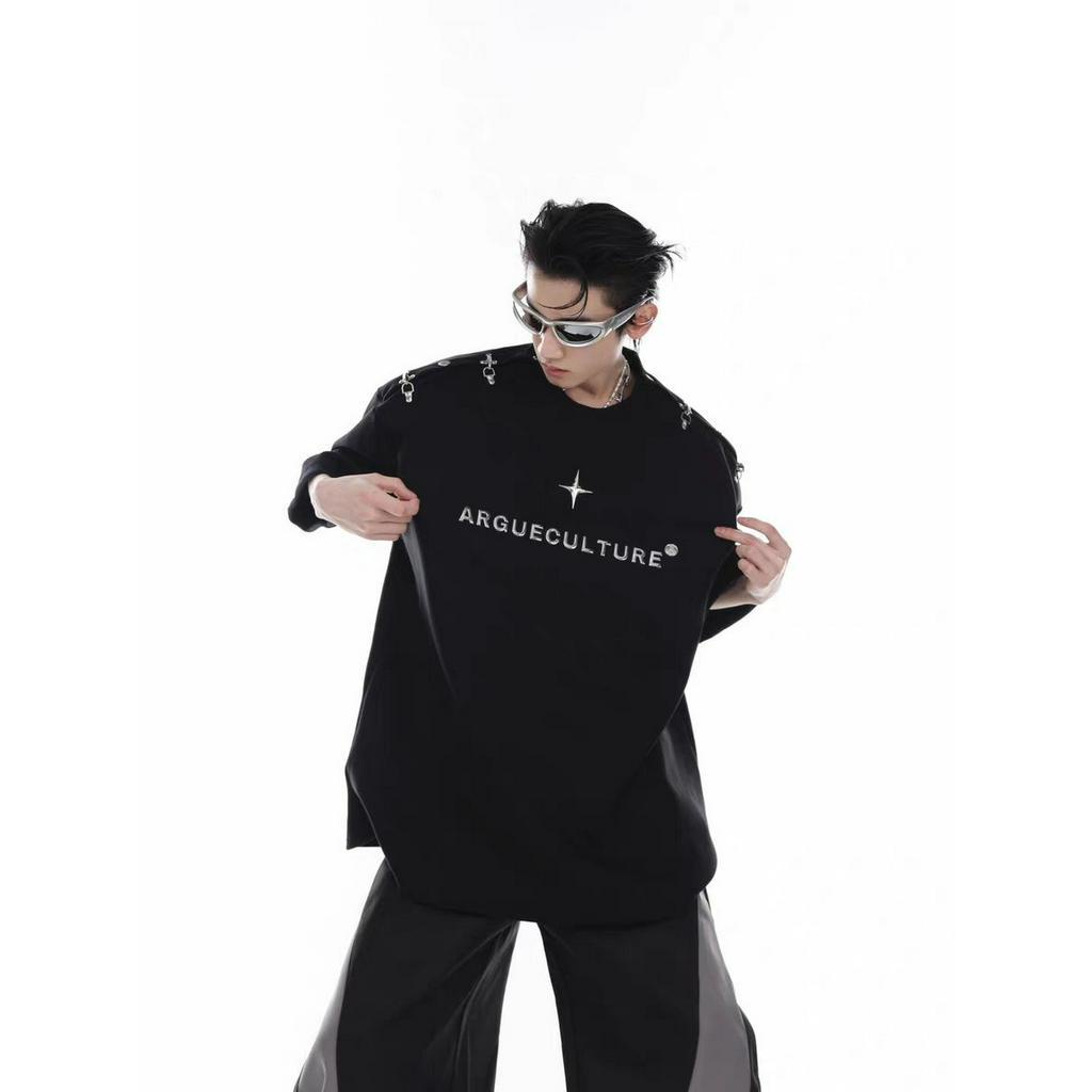 Áo Thun cotton Tay Ngắn 320g Thời Trang Đường Phố Mỹ Cho Nam Nữ