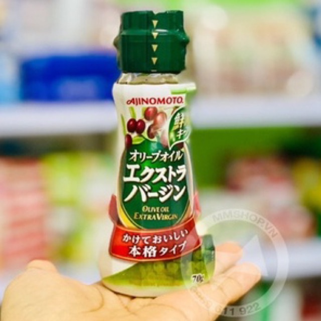 Dầu oliu extra virgin olive Ajinomoto chai 70g
