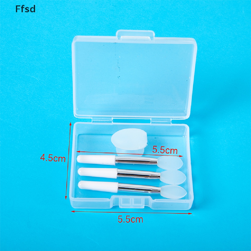 1 Bộ Cọ Đắp Mặt Nạ Môi Bằng Silicone Kèm Cốc Hút Chống Bụi