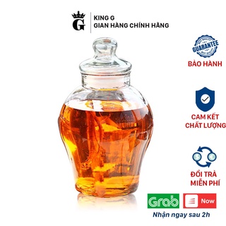 Bình ngâm rượu king g - bình thủy tinh cao cấp ngâm rượu,ngâm hoa quả dung tích 5l, 10l - bnr01