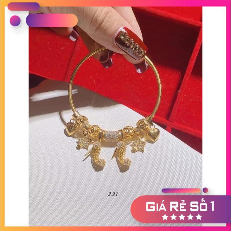 Freeship lắc tay mix charm vàng 10kara Hàng bán chạy