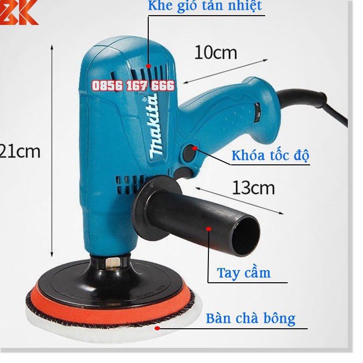 Máy đánh bóng ô tô MAKITA GV6010 - Máy đánh bóng ô tô, xe máy Mini - Hàng mới