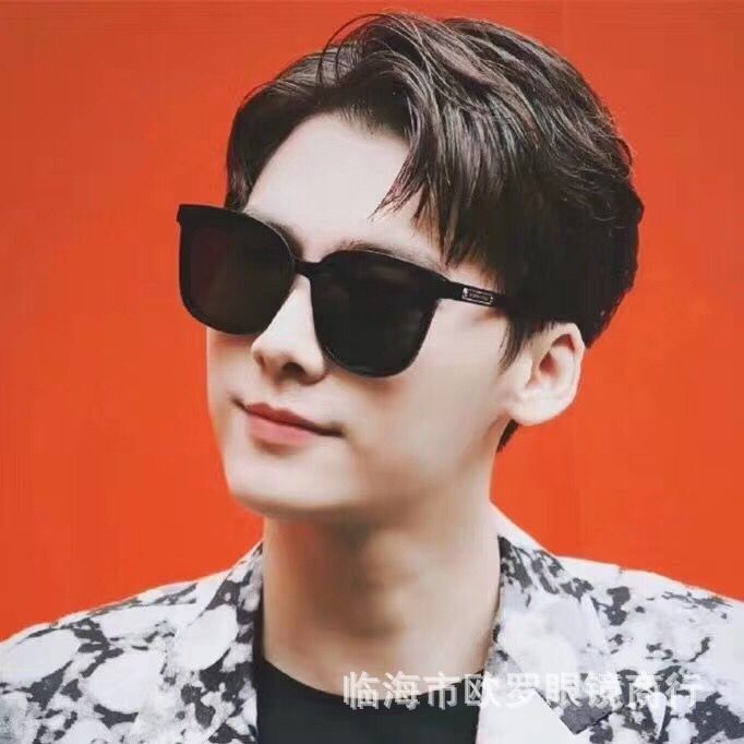 Kính thời trang nam màu đen chống nắng, mắt kính râm chống tia uv400 K323 Si_Kinh