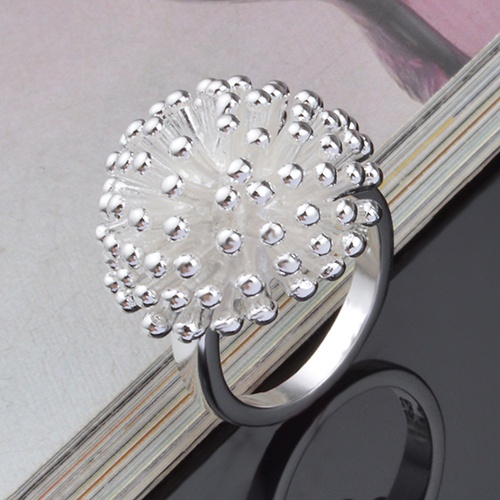 Nhẫn mạ bạc hình hoa cúc xinh xắn