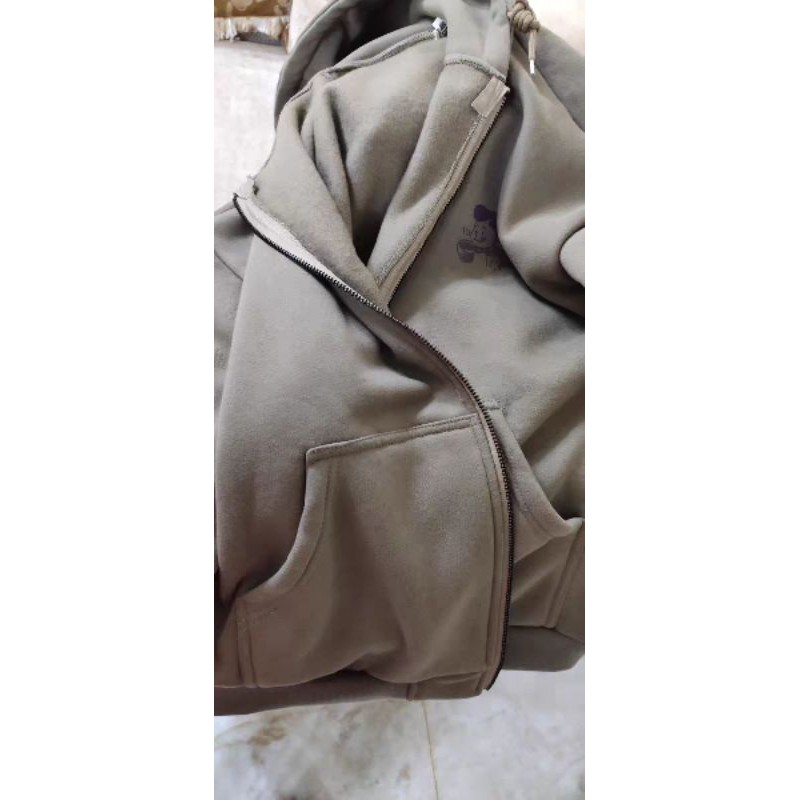 (sẵn nâu) áo khoác nỉ ulzzang dày dặn kèm hình thật | BigBuy360 - bigbuy360.vn