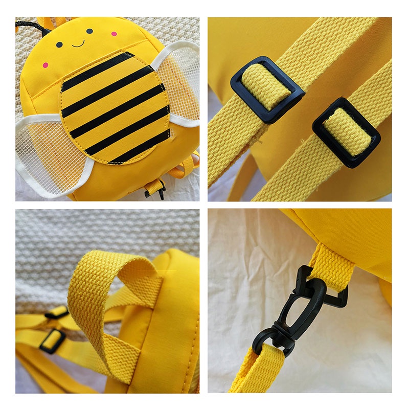 Ba Lô Hình Chú Ong Nhỏ Có Dây Chống Thất Lạc Cho Bé