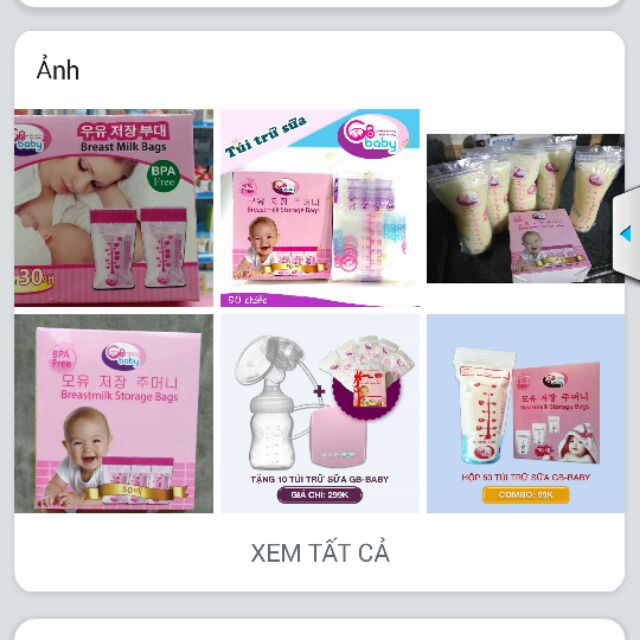 Túi trữ sữa