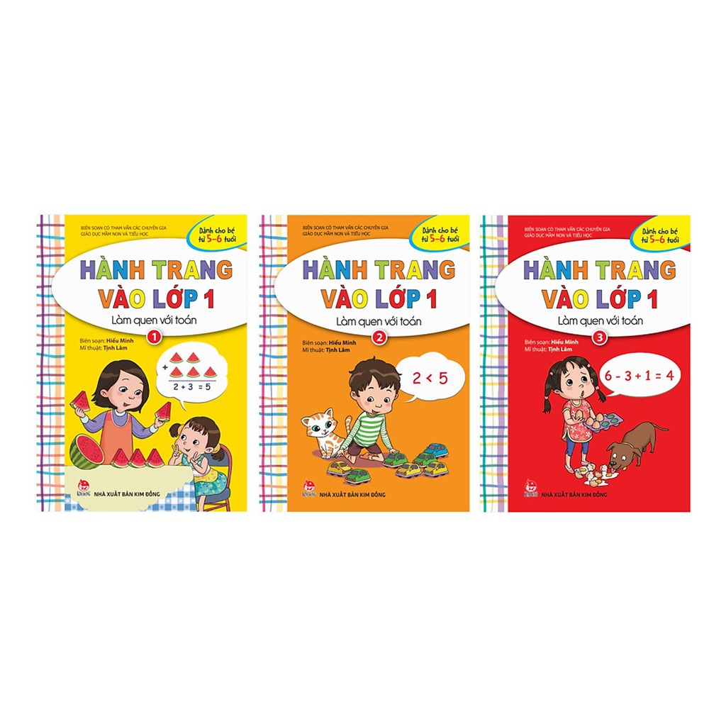 Sách - Combo Hành Trang Vào Lớp 1: Làm Quen Với Toán (3 Tập)