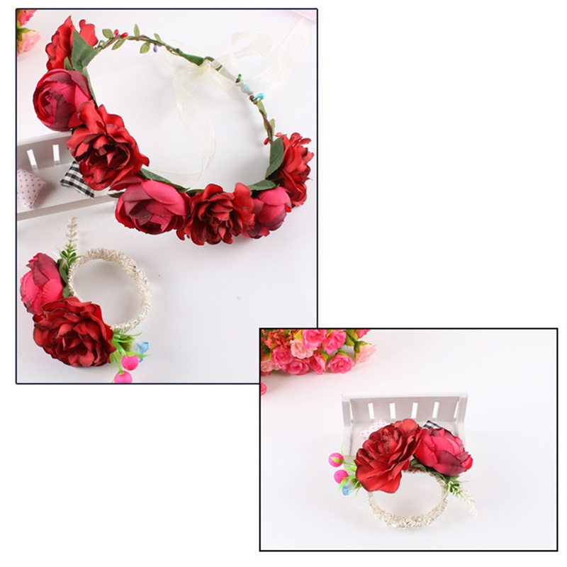 Vòng Hoa Đội Đầu Phong Cách Bohemian Cho Đám Cưới